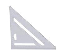 Righello Triangolare 7 Pollici, Righello Angolare per la Lavorazione del Legno in Lega di Alluminio con Finitura Opaca Nera Righello Quadrato Triangolare con Scala Precisa per