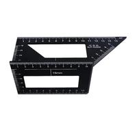 Righello triangolare a mitra - Strumento quadrato multi-angolo | Regole di disegno del goniometro quadrato da 45/90 gradi | Righello triangolare a scheda ad alta precisione | Strumento di misurazione