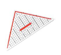 Righello triangolare | Cancelleria trasparente Matematica Geometria Strumenti | Righelli geometrici | per architetti, progettisti, studenti, disegno artistico, pittura, matematica, lavorazione del