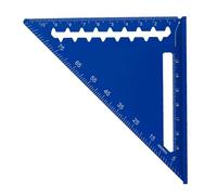 Righello triangolare da 10,2 cm, strumento di misurazione per falegnameria in alluminio, righello angolato metrico con velocità quadrata per la lavorazione del legno