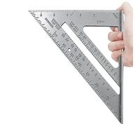 Righello triangolare da 7 pollici Righello quadrato da 90 gradi Strumento di misurazione for la lavorazione del legno Goniometro angolare for falegnameria(1)
