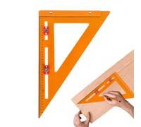 Righello triangolare di posizionamento, righello 2 in 1 per ingegnere falegname, righello triangolare, righello per tracciare posizioni, righello di precisione per posizionamento dei fori, per