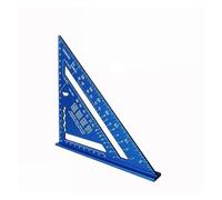 righello triangolare di precisione, Strumento for carpentiere con angolo metrico multicolor in lega di alluminio da 7 pollici righello triangolare(Blue English System)
