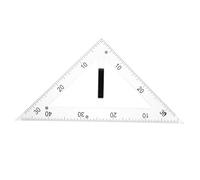 Righello Triangolare Didattico 45 Gradi in ABS Magnetico | Osservazione Semplice e Pulizia Rapida, per Tracciati ad Angolo Retto e Triangoli Equilateri