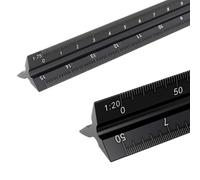 Righello Triangolare in Alluminio 30Cm - Scalimetro Professionale Con Scale 1:20