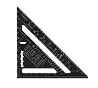 Righello triangolare in alluminio quadrato da 7 pollici per falegname ingegnere, Linjinde