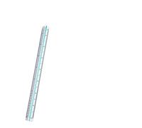 Righello Triangolare in Alluminio Righello tecnico for architetto ingegnere scala triangolare in plastica da 30 cm di piccole/grandi dimensioni for disegno a tre bordi(30cm Small)
