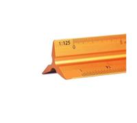 Righello Triangolare in Alluminio Righello triangolare da 30 cm 1:20-1:500 dritto in plastica metallica Metrico Architetto Ingegnere Strumento di misura for redazione(06 aluminum alloy)