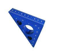 Righello triangolare in lega di alluminio per lavorazione legno 90 misura 45 gra