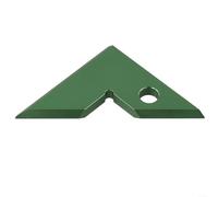 Righello triangolare in lega di alluminio, strumento essenziale per una misurazione accurata degli angoli in officina, colore verde