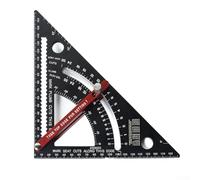 Righello triangolare leggero in lega di alluminio da 17,8 cm per una facile manipolazione nella lavorazione del legno (17,8 cm metrico)