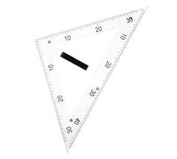 Righello Triangolare Magnetico Didattico 45 Gradi in ABS | Trasparente per Osservazione Facile, Antiscivolo su Superfici Magnetiche, per Triangoli Equilateri e Angoli Retti