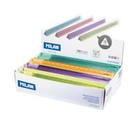 Righello Triangolare Milan New Look - Scatola con 60 Righelli da 15 cm in Plastica Rigida Trasparente