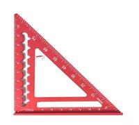 Righello triangolare multiuso da 10,2 cm, strumento di misurazione per costruzione e rimodellamento (rosso)