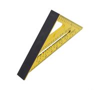Righello triangolare per falegnameria, 17,8 e 30,5 cm, in plastica ABS, per quadratura con scala multi-angolo, design robusto per la lavorazione del legno e (B)