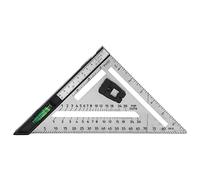 Righello Triangolare per Falegnameria 7 Pollici, Righello Angolare con Scala Doppia e Livella a Bolla - Precisione Elevata, Misurazione Veloce, Strumento Multiuso per Carpenteria
