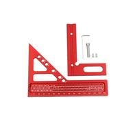 Righello triangolare per lavorazione del legno con marcature di grado e sistema