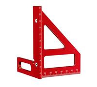 Righello triangolare per misurazione multiangolare in lega di alluminio angoli 45 e 90 gradi segnatore taglio il legno strumento marcatura precisione carpentieri ingegneri progetti fai-da-te