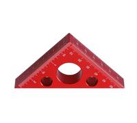 Righello triangolare quadrato per falegnameria in lega di alluminio Righello per la lavorazione del legno 45 gradi Strumento di misurazione quadrato Rafters