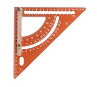 Righello triangolare regolabile in lega di alluminio - misurazione | Disegnare linee rette e archi. Strumento per la lavorazione del legno con funzione di misurazione del diametro del gambo