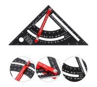 Righello triangolare regolabile in lega di alluminio, quadrato da carpentiere