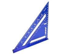 Righello triangolare, righello metrico per ingegneri, 18 x 18 x 2 cm, facile da maneggiare, strumento di misurazione di precisione in metallo per lavorazione del legno, carpenteria e ingegneria