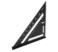 Righello triangolare, righello metrico per ingegneri, 18 x 18 x 2 cm, facile da maneggiare, strumento di misurazione di precisione in metallo per lavorazione del legno, carpenteria e ingegneria