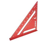 Righello triangolare, righello metrico per ingegneri, 18 x 18 x 2 cm, facile da maneggiare, strumento di misurazione di precisione in metallo per lavorazione del legno, carpenteria e ingegneria