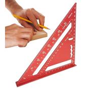 Righello Triangolare,Scale Metriche Squadrate | Goniometro Geometrico in Metallo per Disegno Tecnico di Precisione Ingegneria Architettura Falegnameria