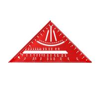 Righello Triangolare Strumento Misurazione Da 7 Pollici Alluminio Carpenteria Metrico Righello Angolo Velocità Quadrato Lavorazione Del Legno Travi Strumento Quadrato