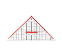 Righello triangolare, strumento trasparente per geometria, 1 pezzo, grande set quadrato, demo geodreieck, strumento di misurazione, per architetti, ufficio, designer, studenti, arte