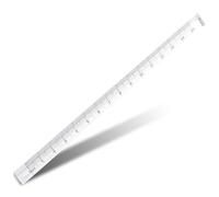 Righello Triangolare Trasparente 15cm in Ps, 8 Pezzi