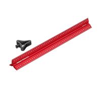 Righello triangolare WOODPECKERS 12"/300mm small red