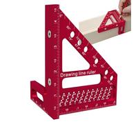 Righetti per la lavorazione del legno-Righello del guscio carpentiere ad alta precisione, strumento di misurazione angolo legale | Ideale per gli strumenti di inquadratura di calibri, la lavorazione d