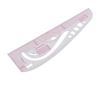 Righle Trigon 3245, Curva Francese, Righello da sarto Professionale Trasparente in Plastica per la Progettazione di Costumi, Cartografia Curve