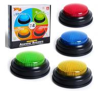 Right 20 Set di 4 colori di risposta: giocattolo interattivo per aula e famiglia con 4 effetti sonori e luci