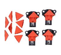 Right Angle Clamps for Woodworking | 60° 90° 120° Adjustable Corner Clip | Fast Fixing Hand Tool for Cabinets/Furniture/DIY Projects | ABS Plastic, Orange, 4 - Pack
