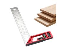 Right Angle Marking Ruler - Stainless Steel Multifunctional Measuring Tool