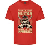 Right To Bear Guitar Rock N Roll Music Uomo Cotone T-Shirt Tee Top
