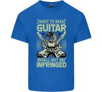 Right To Bear Guitar Rock N Roll Music Uomo Cotone T-Shirt Tee Top