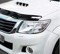 Rigido Cofano Orlo Protezione Bug Vento Deflettore Per Toyota hilux (2012-15)