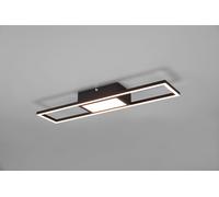 Plafoniera RIGIDO LED rettangolare con telecomando L.60cm nera R67172132
