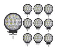 RIGIDON 10x faro da lavoro led, rotondo 4 pollici 42W flood luci 12V 24V