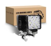 RIGIDON 2 Pcs Faro da lavoro led, 4 Pollici 48W Bianco Ambra Spot Luci di Lavoro a Led, fari di profondità 12V 24V per Auto Fuoristrada Trattore Moto Camion SUV ATV 4x4 lampada, Faretti Fendinebbia