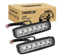 RIGIDON 2 Pcs Faro da Lavoro Led, 6 Pollici 15 cm 18W Spot Luci di Lavoro a Led, Fari di Profondità, Sottile Barra Led Fuoristrada Per Auto Trattore Escavatore Camion SUV ATV 4x4,12V 24V 6000K