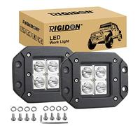 RIGIDON 2 Pcs Faro da Lavoro Led, Cubo 5 Pollici 12W Spot Luci di Lavoro a Led, Fari di Profondità, Per Fuoristrada Auto Trattore Escavatore Camion SUV ATV 4x4,12V 24V 6000K Impermeabile