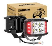 RIGIDON 2x faro da lavoro led, 4 pollici 35W 3500lm strobo rossa bianca