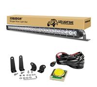 RIGIDON 32 Pollici 80cm 150W Barra Led Fuoristrada Con Cablaggio Kit, 12V 24V Barra Luce Led, Singola Fila Barra Led Per Auto Trattore Camion SUV UTE ATV Barca 4x4 Veicoli Offroad, Spotlights 6000K
