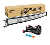 RIGIDON 42 Pollici 105cm 540W Magro Curva Barra Led Fuoristrada Con 12V Cablaggio Kit, Barra Luce Led, Luci di Lavoro Per Auto Camion SUV ATV Barca 4x4 Veicoli Offroad, Impermeabile 6000K Bianca
