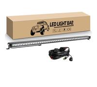 RIGIDON 44 pollici 111 cm 120W Barra LED Fuoristrada con 12V Cablaggio Kit, Singola Fila Sottile Barra Luce a Led Spot Faretti Fendinebbia per Offroad Auto Camion Trattore Veicoli 4x4 ATV UTV Barca